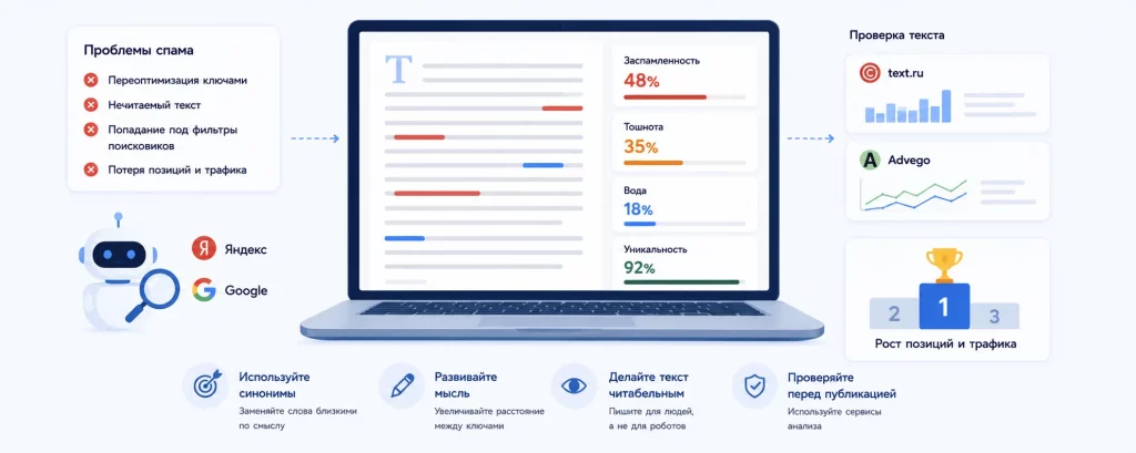 Заспамленность текста