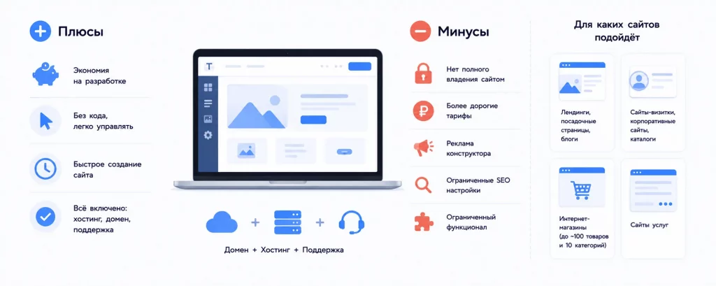Конструкторы для создания сайтов
