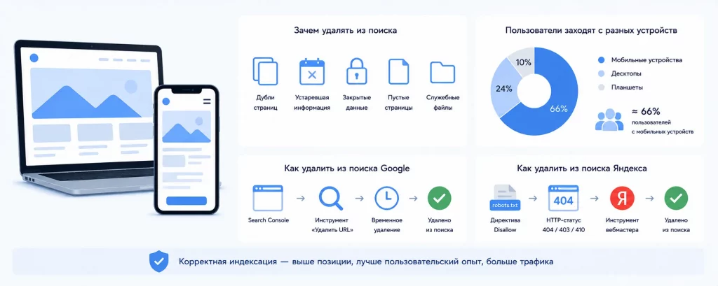 Как удалить сайт