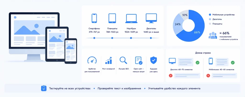 Адаптивная верстка сайта
