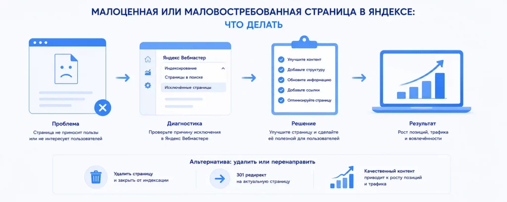 Действия для страниц