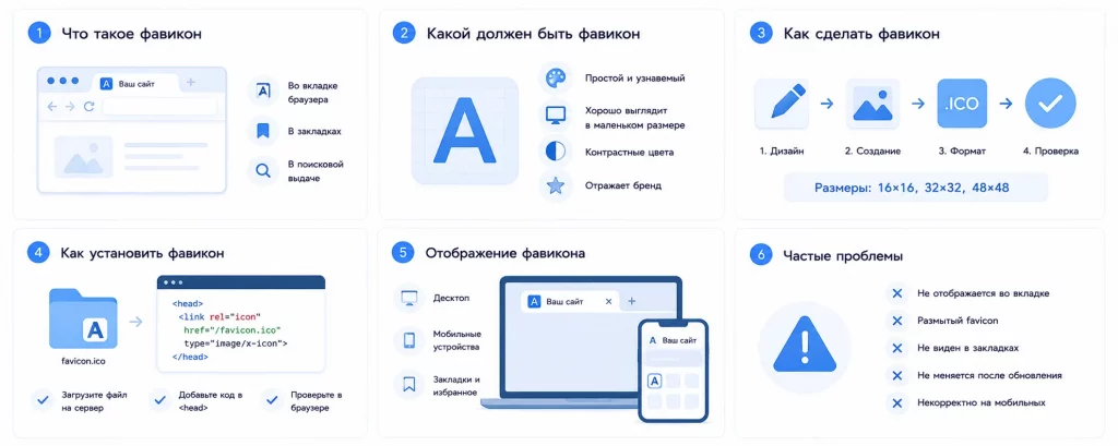 Установка фавикон