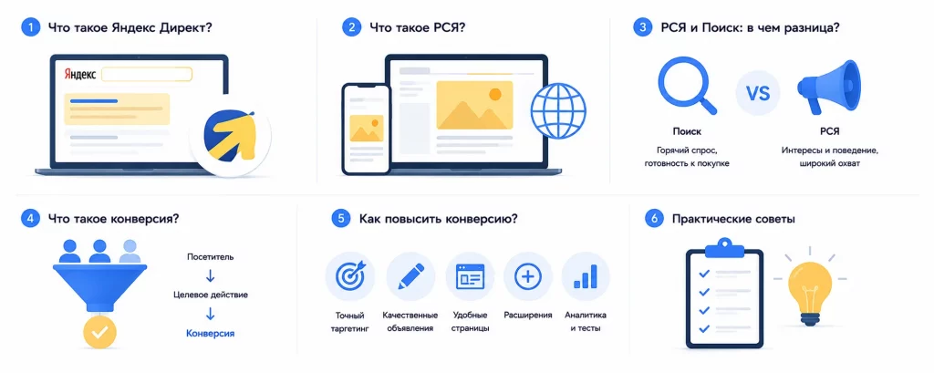РСЯ или Поиск