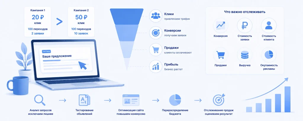 Клики в Директ